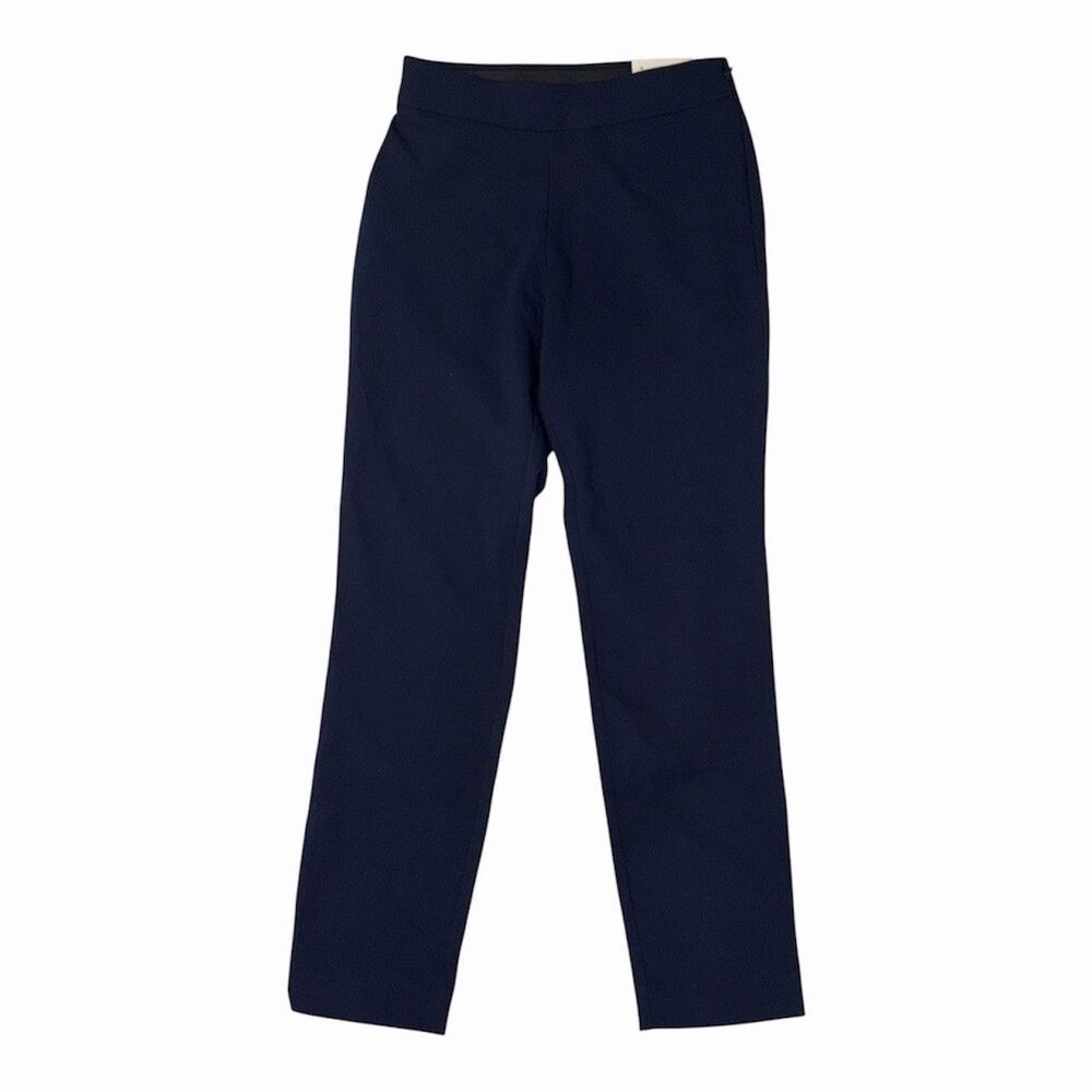 A New Day Navy Pull-On Skinny High Rise Stretch Trousers Pants 2R NWT